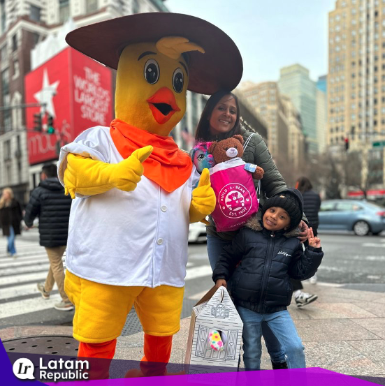 Pollito, the mascot for Pollo Campero, now in the U.S. and coming to a city near you.